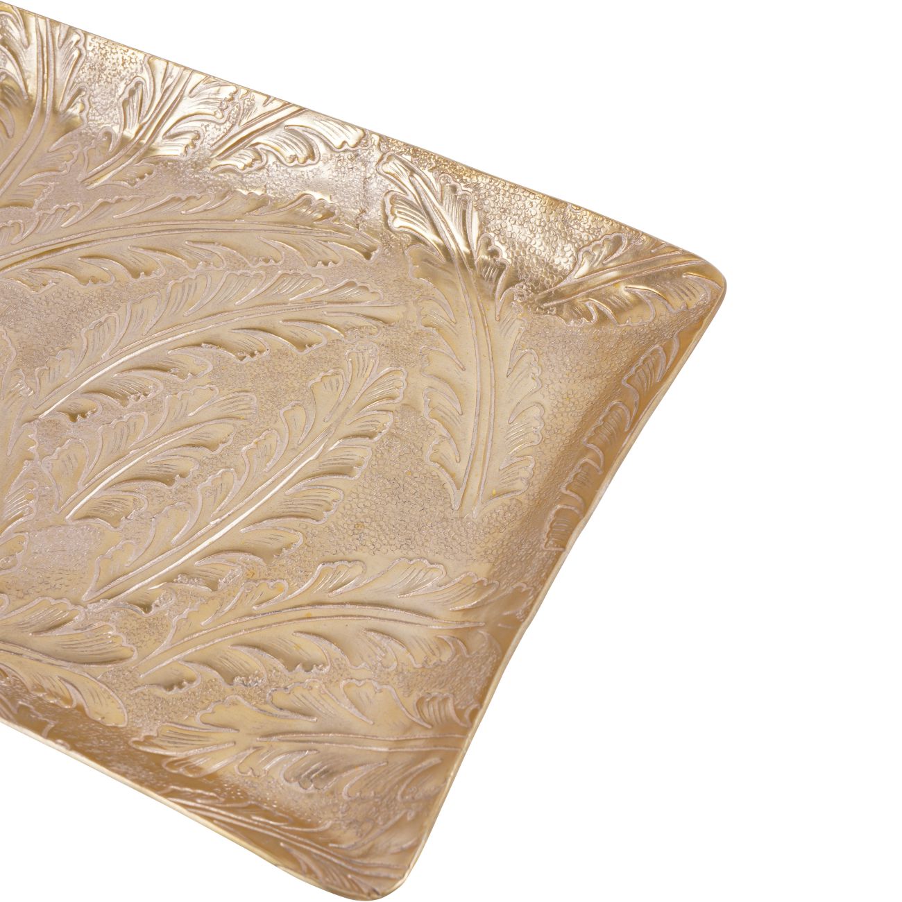 Laura Ashley Winspear Gold Leaf Embossed Rect Plate